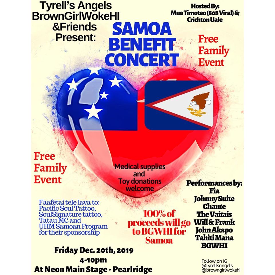 Benefit Concerts in Response to Samoa Measles Epidemic