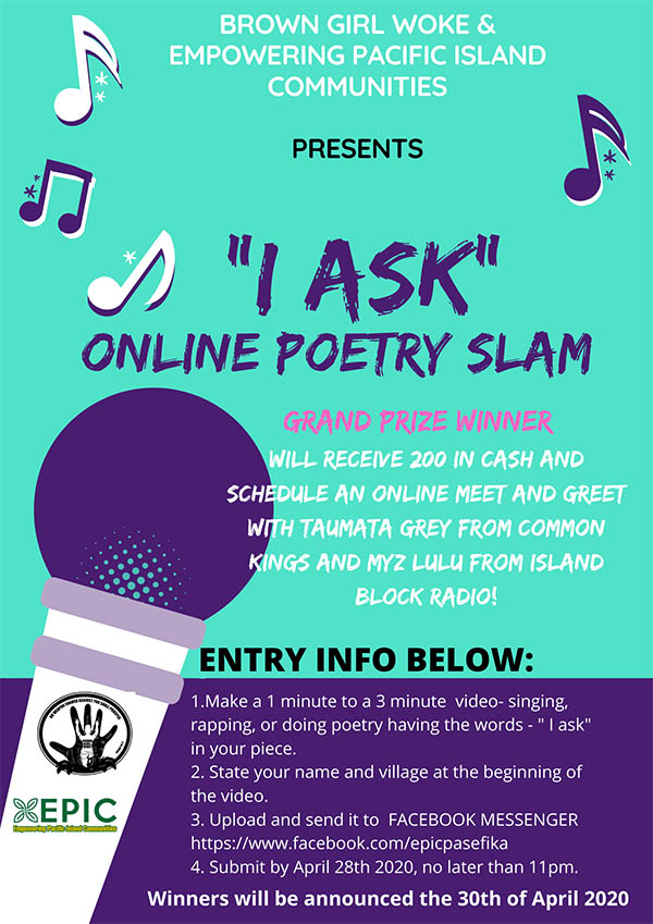 “I Ask” Poetry Slam Contest